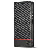 LC.IMEEKE Carbon Fiber Texture Flip Leather Phone Case, For Xiaomi 12T/12T Pro/Redmi K50 Ultra